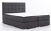 Lit coffre boxspring tissu marron avec matelas et surmatelas Kavin - Photo n°5