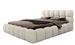 Lit coffre capitonné tissu boucle KINGSTONE – Luxe, confort et praticité réunis - Photo n°1