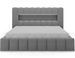 Lit coffre LUTO Prestige – Tissu bouclette, coffre de rangement & LED - Photo n°1