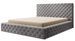 Lit coffre PRINCE en tissu capitonné – Design élégant - Photo n°1