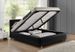 Lit coffre simili cuir noir Comett 140x190 cm - Photo n°3