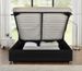 Lit coffre simili cuir noir Comett 140x190 cm - Photo n°4