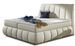 Lit continental simili cuir beige clair Florencia - Photo n°1