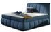 Lit continental tissu bleu Florencia - Photo n°1