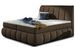Lit continental tissu marron Florencia - Photo n°1