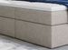 Lit continental tissu beige clair Balore - Photo n°3