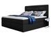 Lit continental tissu noir Balore - Photo n°1