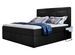 Lit continental velours noir Balore - Photo n°1