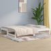 Lit coulissant Blanc 2x(80x200) cm Bois de pin massif - Photo n°1