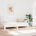 Lit coulissant Blanc 2x(90x190) cm Bois de pin massif - Photo n°1