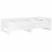 Lit coulissant blanc bois de pin massif 2x(90x200) cm - Photo n°3