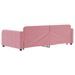 Lit de jour avec lit gigogne rose 100x200 cm velours - Photo n°5