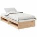 Lit de jour avec matelas 100x200 cm bois de pin massif - Photo n°2