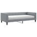 Lit de jour avec matelas gris clair 100x200 cm tissu - Photo n°2