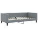 Lit de jour avec matelas gris clair 100x200 cm tissu - Photo n°3