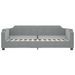 Lit de jour avec matelas gris clair 100x200 cm tissu - Photo n°4