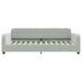 Lit de jour avec matelas gris clair 100x200 cm velours - Photo n°4