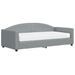 Lit de jour avec matelas gris clair 90x190 cm tissu - Photo n°2