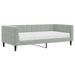 Lit de jour avec matelas gris clair 90x190 cm velours - Photo n°2