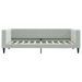 Lit de jour avec matelas gris clair 90x190 cm velours - Photo n°4