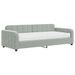 Lit de jour avec matelas gris clair 90x200 cm velours - Photo n°2