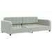 Lit de jour avec matelas gris clair 90x200 cm velours - Photo n°3