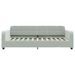 Lit de jour avec matelas gris clair 90x200 cm velours - Photo n°4