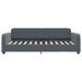 Lit de jour avec matelas gris foncé 100x200 cm velours - Photo n°4