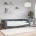 Lit de jour avec matelas gris foncé 100x200 cm velours - Photo n°1