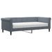 Lit de jour avec matelas gris foncé 90x190 cm velours - Photo n°2