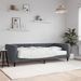 Lit de jour avec matelas gris foncé 90x200 cm velours - Photo n°1