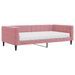 Lit de jour avec matelas rose 100x200 cm velours - Photo n°2