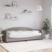 Lit de jour avec matelas taupe 80x200 cm tissu - Photo n°1