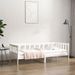 Lit de jour Blanc 90x190 cm Bois de pin massif - Photo n°1