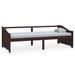 Lit de repos 3 places Marron foncé Bois de pin massif 90x200 cm - Photo n°1