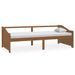 Lit de repos 3 places Marron miel Bois de pin massif 90x200 cm - Photo n°1