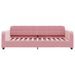 Lit de repos rose 100x200 cm velours - Photo n°3