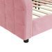 Lit de repos rose 100x200 cm velours - Photo n°6