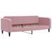 Lit de repos rose 80x200 cm velours - Photo n°1