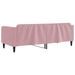 Lit de repos rose 80x200 cm velours - Photo n°5