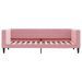 Lit de repos rose 80x200 cm velours - Photo n°3