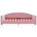 Lit de repos rose 80x200 cm velours - Photo n°3