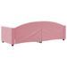 Lit de repos rose 80x200 cm velours - Photo n°5