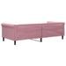 Lit de repos rose 90x200 cm velours - Photo n°5