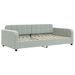 Lit de repos sans matelas gris clair 100x200 cm velours - Photo n°2