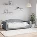 Lit de repos sans matelas gris clair 90x190 cm tissu - Photo n°1