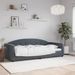 Lit de repos sans matelas gris foncé 90x200 cm velours - Photo n°1