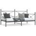 Lit de repos sans matelas noir 107x203 cm acier - Photo n°1