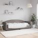 Lit de repos sans matelas taupe 80x200 cm tissu - Photo n°1