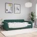 Lit de repos sans matelas vert foncé 100x200 cm velours - Photo n°1